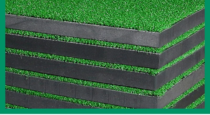 

Catazer Golf Hitting Mat Practice Hitting Mat Golf Swing Trainer Training Turf Mat with Rubber Tee Holder 1.5M*1.5M/1.5M*1.0M