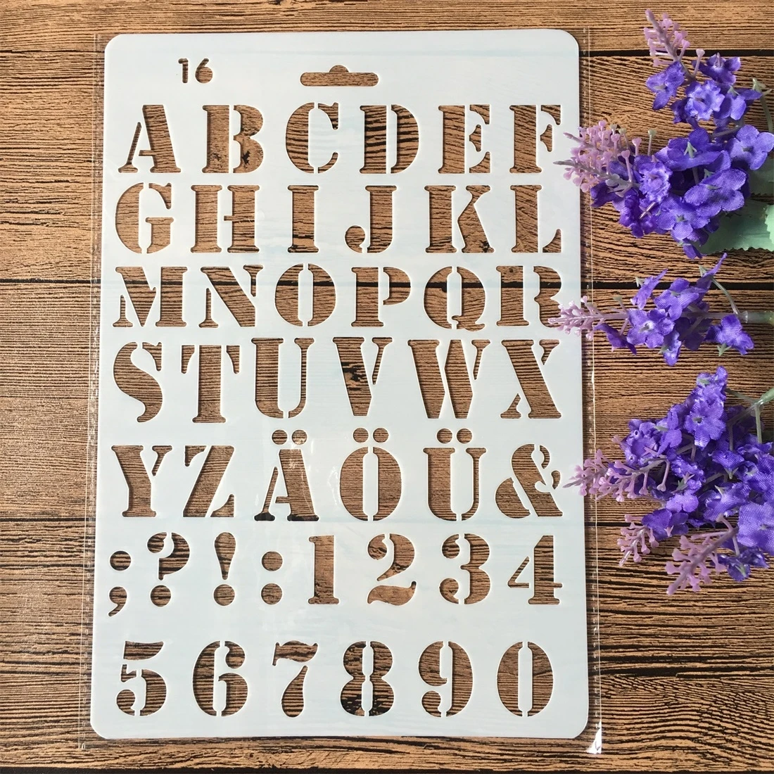 

27cm Alphabet Letters 4 DIY Craft Layering Stencils Painting Scrapbooking Stamping Embossing Album Paper Card Template