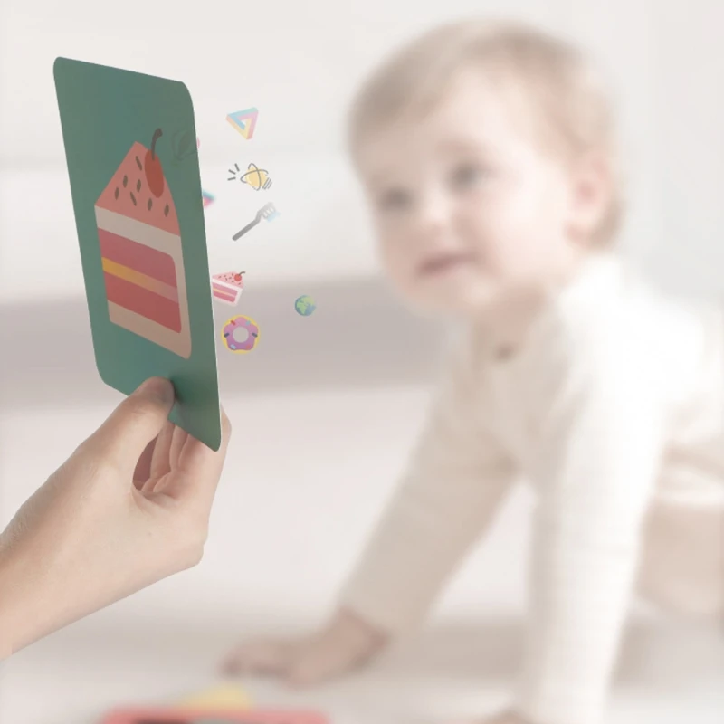 

Black White Colorful Visual Stimulation Learning Activity Cards Newborn Brain Development High Contrast Flashcards Educational G