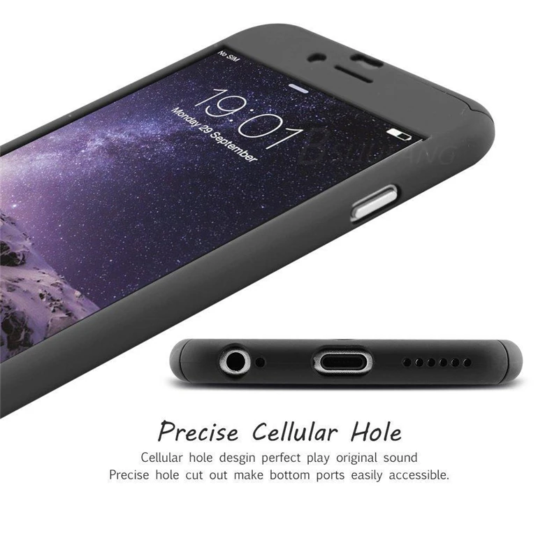 Чехол с полным покрытием 360 градусов для Huawei P8 lite 2017 P9 P10 P20 Lite Pro Nova 3 3i Honor 6X 7X 8 9 Mate 10