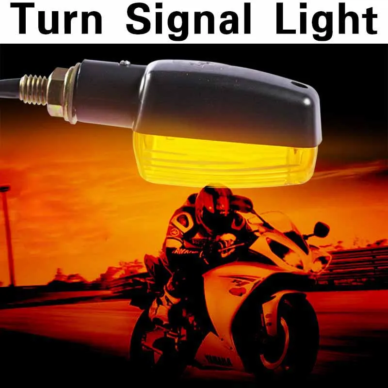 

2pcs Lighting Motorcycle Mini Turn Signal Blinker Indicator LED Lights Bulb Amber Yellow Lamps DC 12V For Honda/Suzuki/Yamaha