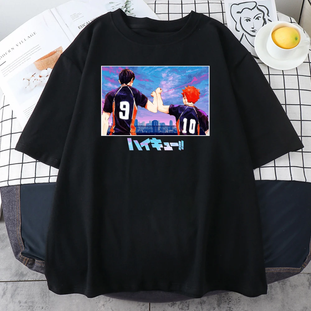 

Japanese Cartoon Hinata Kageyama Print Mans T-Shirt Fashion Breathable Clothes High Quality T-Shirt Oversized S-XXXL Tshirts Man