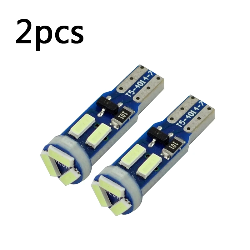 Светодиодная лампа Canbus T5 73 74 4014 7SMD 2 шт.|Сигнальная лампа| |