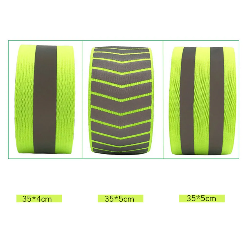 6 шт. уличные Светоотражающие флуоресцентные силиконовые браслеты эластичная