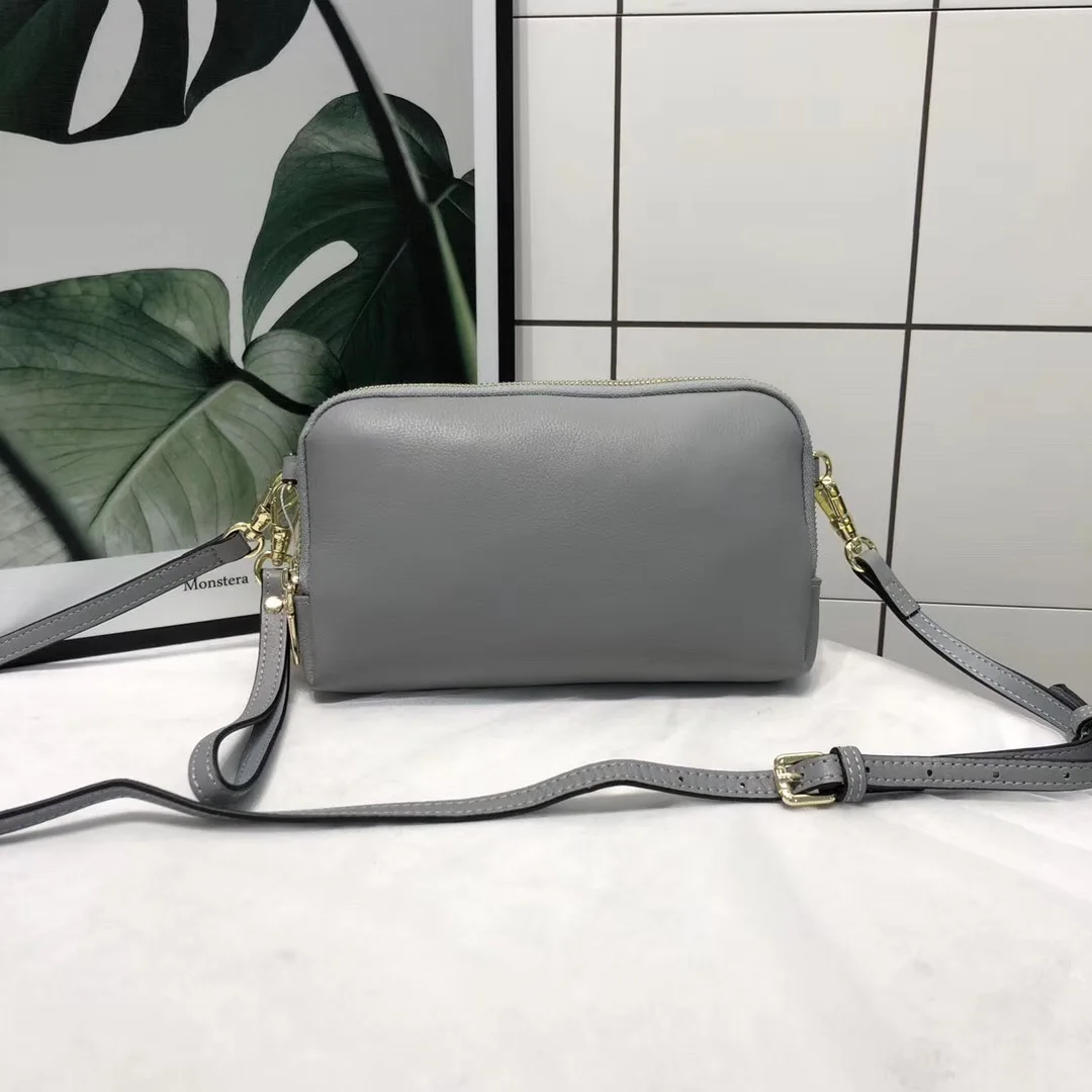 

free shipping 2020 the new style fashion and cute genuine cow leather women one shoulder bag crossbody bag23 cm 6color