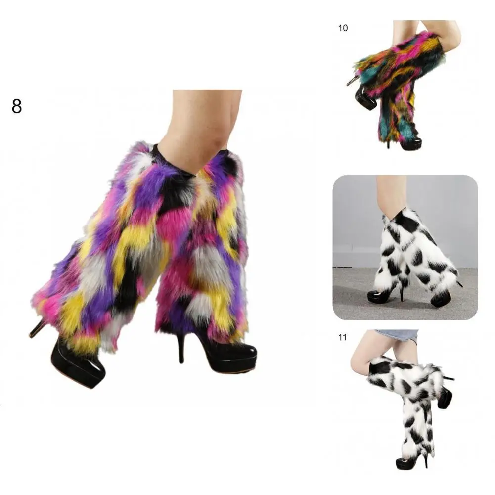 

Cool Stylish Lightweight Stretchy Boot Cuffs Autumn Winter Leg Socks Thicken for Daily Wear