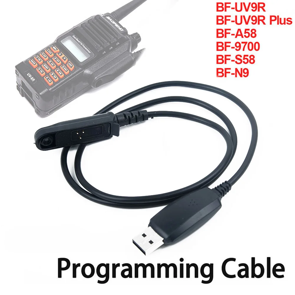 USB Кабель для программирования CD Baofeng Walkie Talkie BF UV9R Plus A58 9700|Запчасти и аксессуары