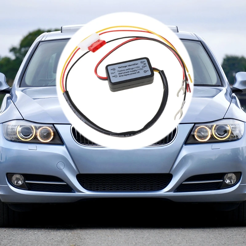 

Car LED Daytime Running Light Relay Harness DRL ControlL ON/OFF Automatic