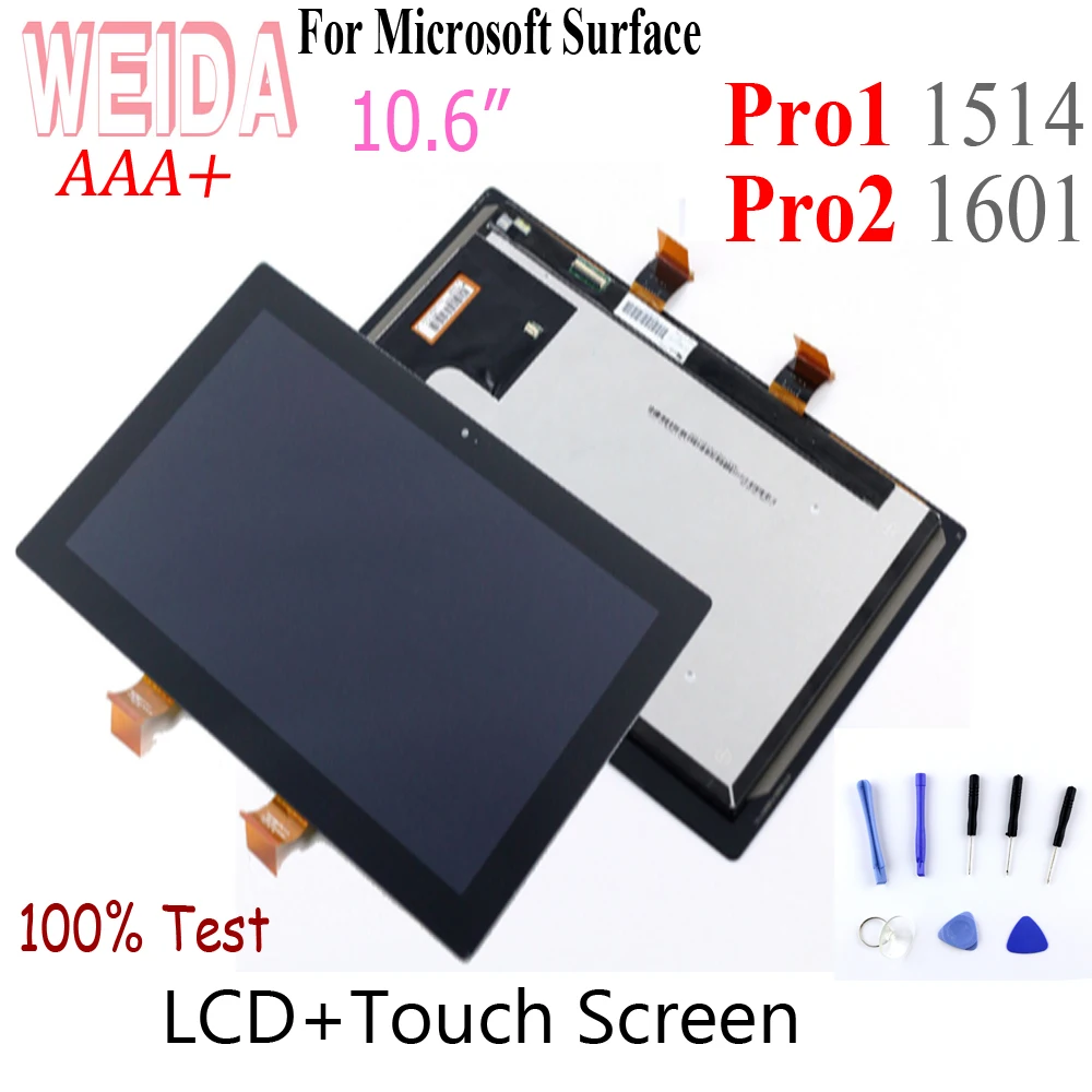 ЖК дисплей WEIDA 10 6 дюйма для Microsoft Surface Pro 1 Pro2 кодирующий преобразователь