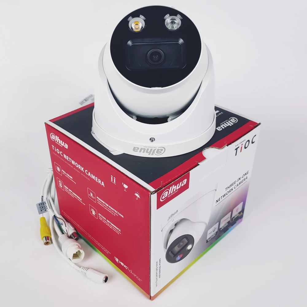 Оригинал Dahua английская IPC HDW3849H AS PV 8MP POE полноцветная активный сдерживание