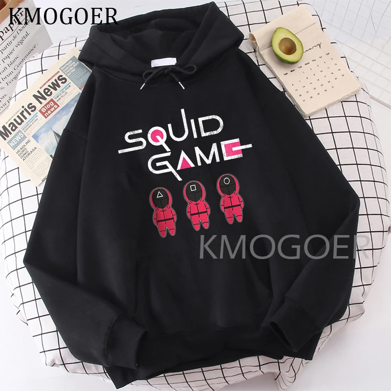 

Squid Game Hoodie Vintage Harajuku Women's Winter Hoodies Korean Tv Series Cute Squid Game Streetwear Aesthetic Loose Sweatshirt