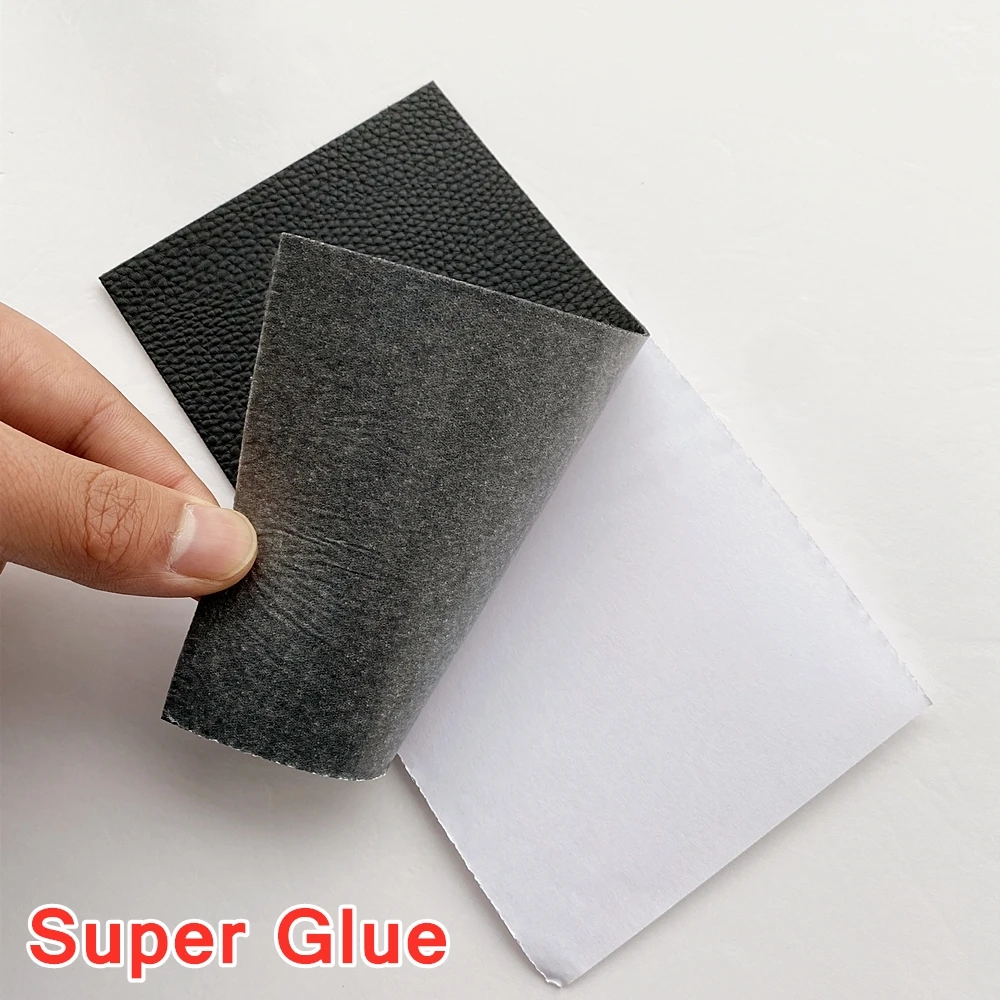 

20x10cm 19 Color No Ironing Self Adhesive Stick on Sofa Clothing Repairing Leather PU Fabric Big Stickers Patches Lychee Pattern