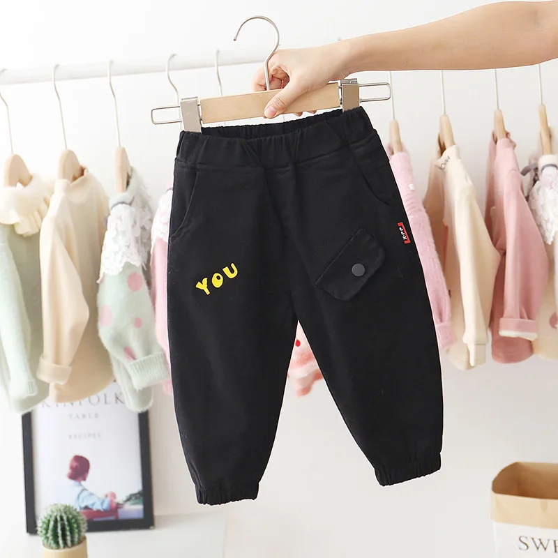 Детские повседневные брюки Осень зима 2019 бархатные штаны для мальчиков и