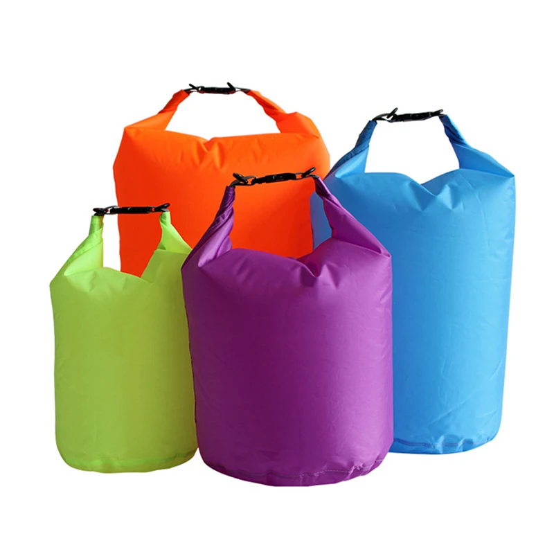 

5/10/20L Outdoor Polyester Light Drift Bag Waterproof Storage Bag Boating Fishing Swimming Waterproof Quickly-Drying Bucket Bags