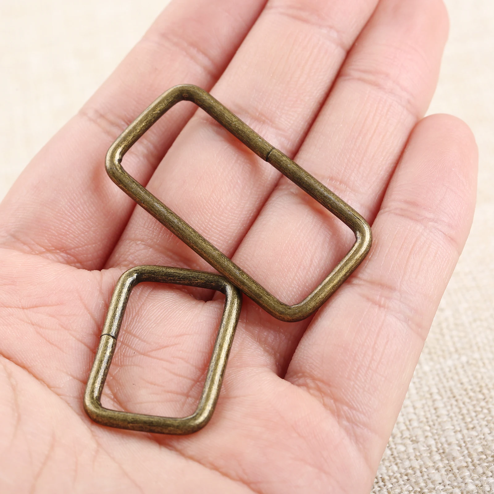 20 шт. DIY металлическая толщина сумка кожаная кошелек ремень полоса прямоугольник