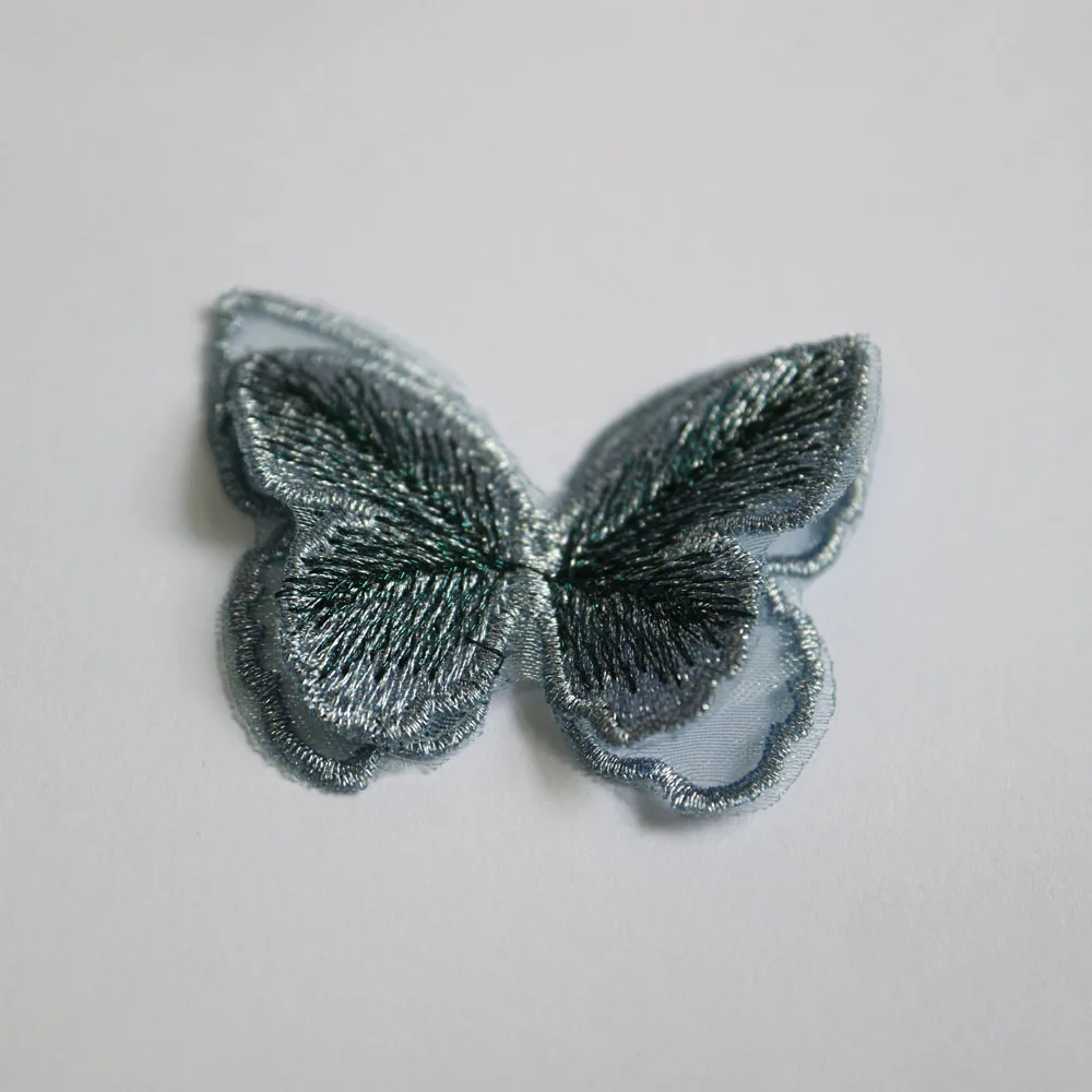 Нашивки для одежды из органзы 2 слоя с 3d-бабочками 6 шт. | Дом и сад