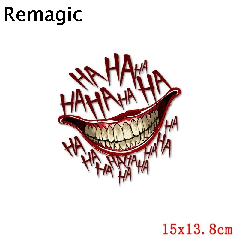 

20pcs Stephen King's It Movie handmake Iron on Heat Transfer Printing Patches Stickers Clothes DIY Appliques patchwork gifts