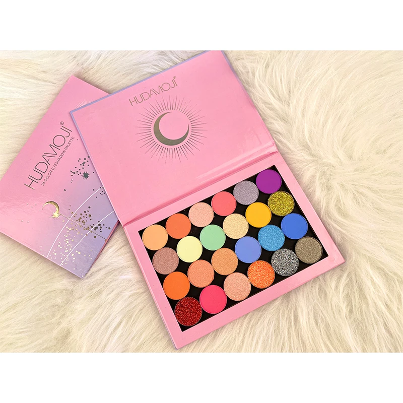 

New 24 Color Fashion Pearlescent Matte Eye Shadow Pallete Shimmer Glitter Eyeshadow Powder Waterproof Lasting Pigment Cosmetic
