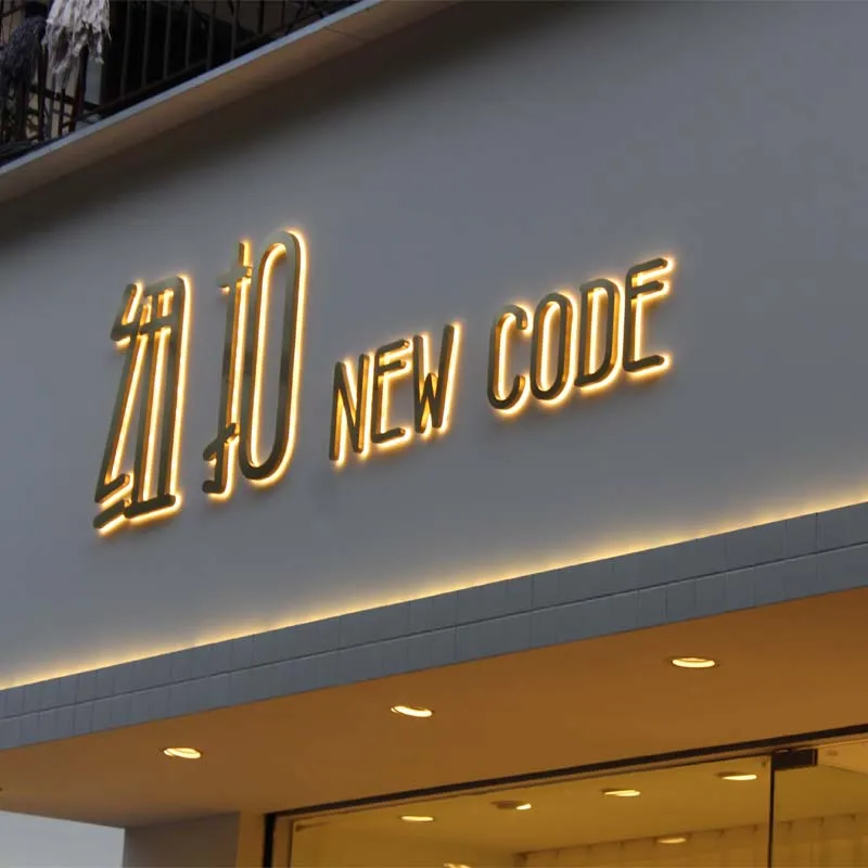 

Пользовательские светодиодные вывески из нержавеющей стали для бизнеса, наружные Торговые вывески с подсветкой, вывески с подсветкой для р...