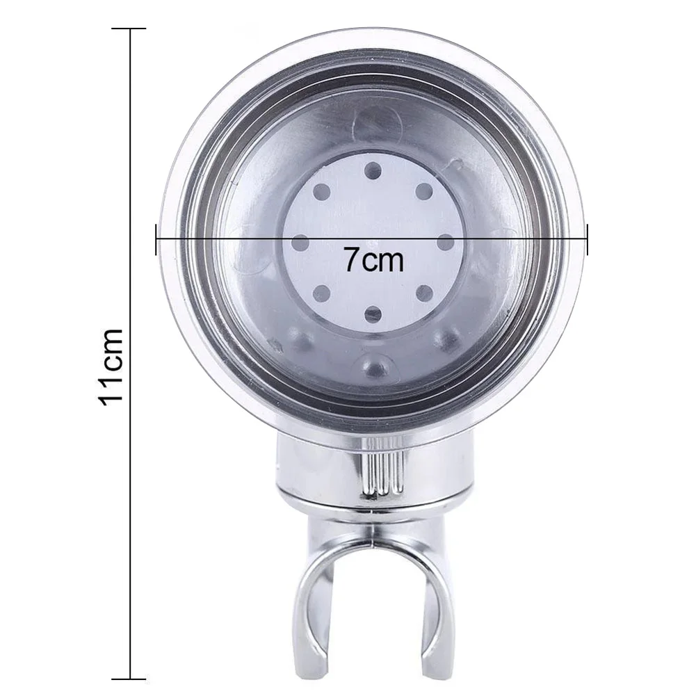 

Bathroom Adjustable Shower Head Holders Bracket Suction Cup Wall Mounted Easy to Instal Shower Holder Bathroom Accessory