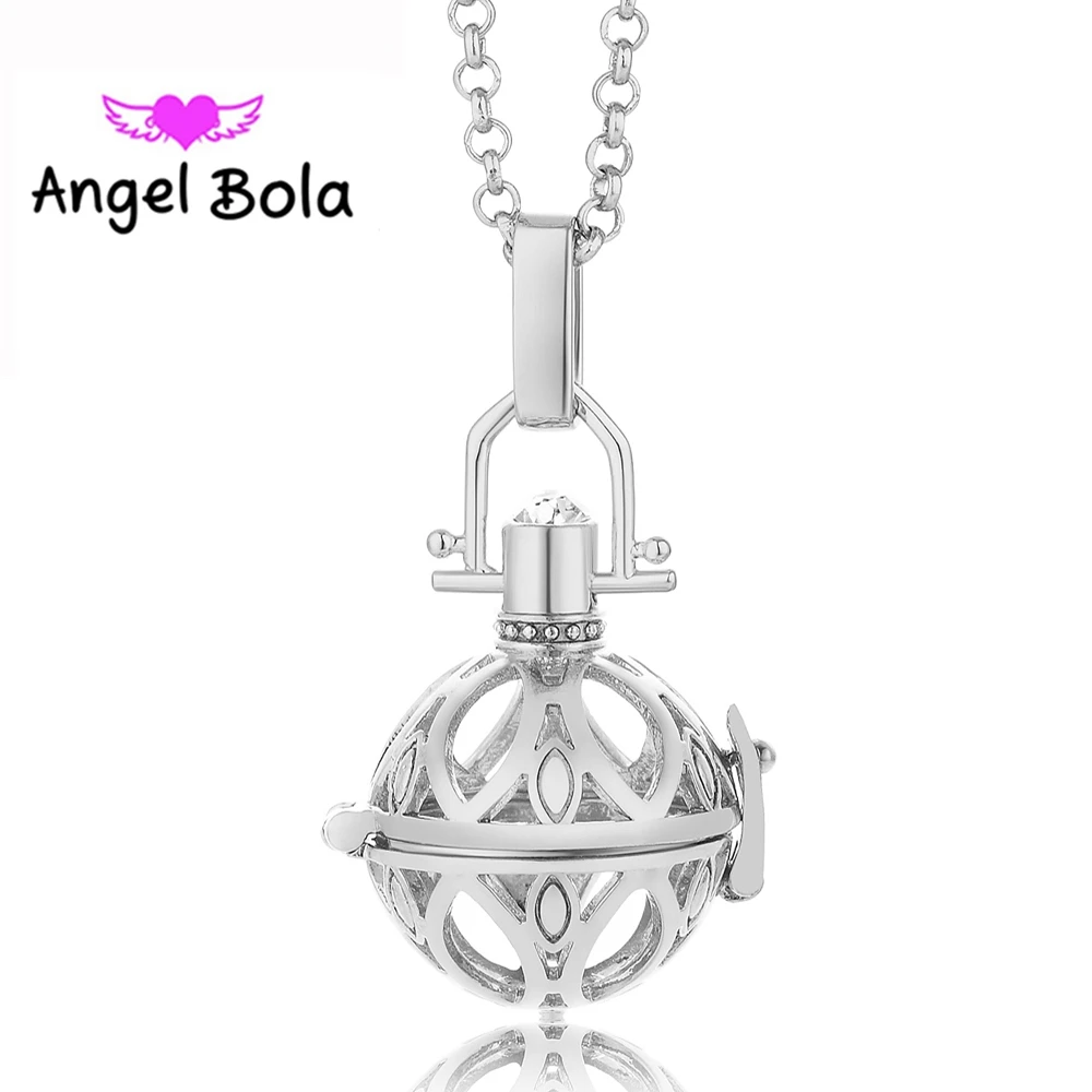 Ажурная клетка с ангельским шаром на удачу Мексиканский кулон подарок для женщин