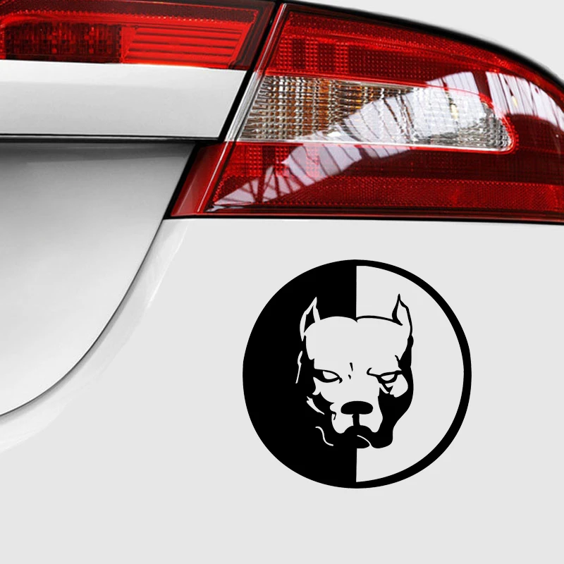 Модные забавные наклейки на автомобиль с головой быка собаки черного и