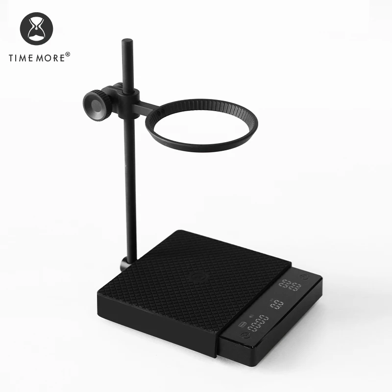 Умные зеркальные кухонные весы для кофе TIMEMORE Store черные 2 дюйма со временем USB
