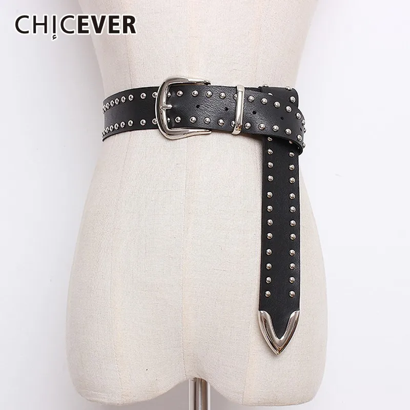 Женский ремень из ПУ кожи с заклепками на осень|Женские ремни| |