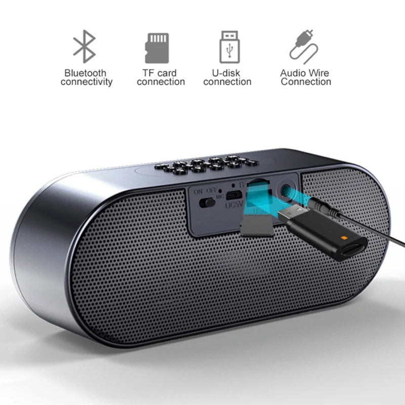 M6 Портативный Bluetooth Динамик прохладный и совой для детей светодиодный бликов