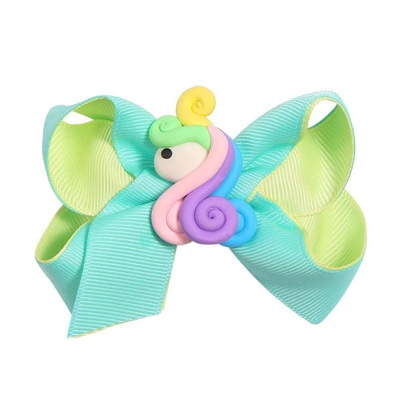 1 шт. милый единорог бант аксессуары для волос младенцев заколки головной убор