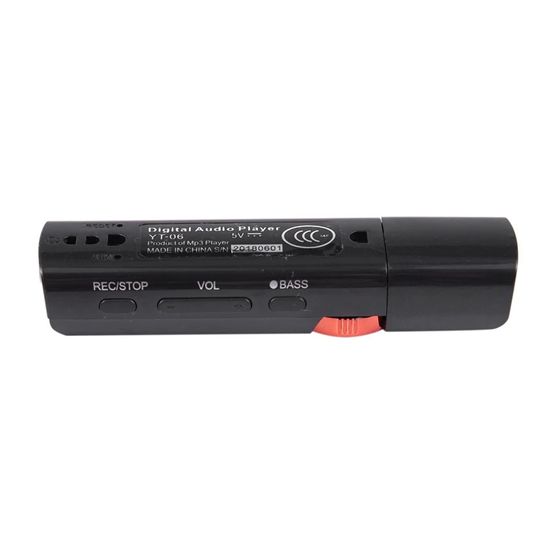 LCD USB MP3 Player FM Radio Support 16GB Micro SD / TF Card With Headphones Red | Электроника