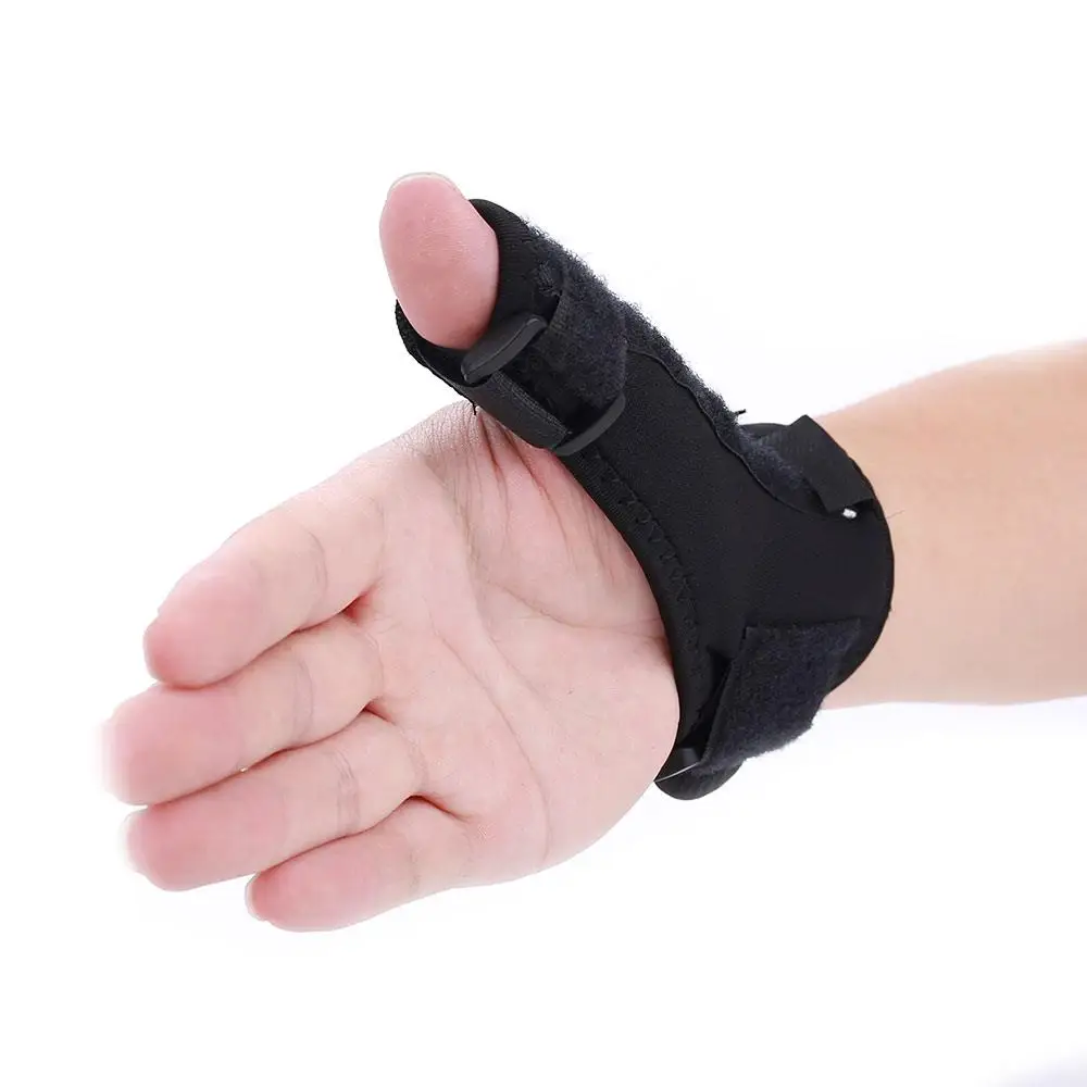 

Sport Thumb Protector Thumb Brace Hand Brace Guard Support Gym Adjustable Black