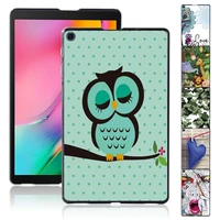 tablet case for samsung galaxy tab a 10 1 2019 t510t515 old image pattern printed plastic durable back shell cover free stylus
