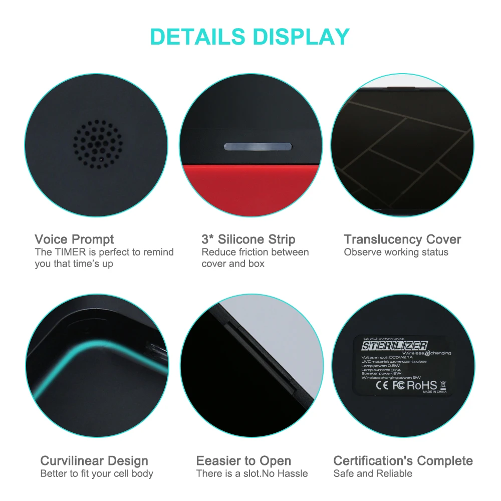 5 в двойной УФ стерилизатор для телефона коробка очистки ювелирных изделий и