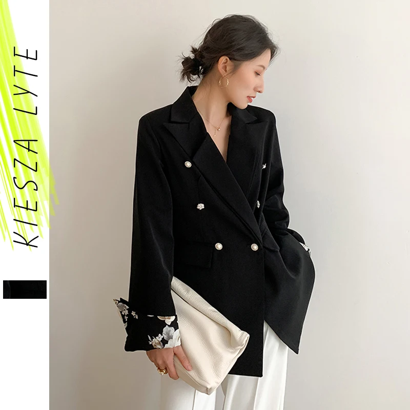 Женский блейзер с узором модель 2020 года весенние модные офисные блейзеры поясом