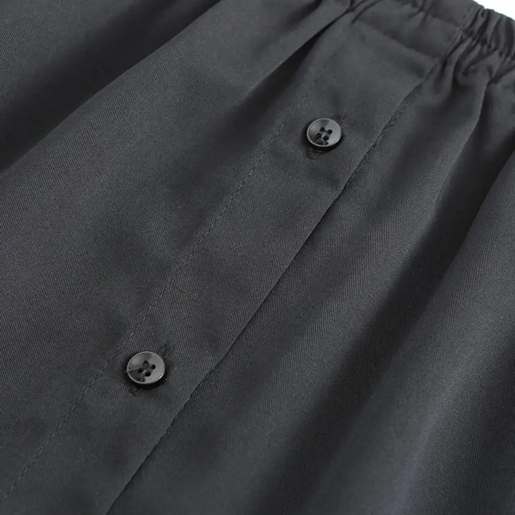 Женская рубашка с имитацией неравномерной юбки блузка подолом хвоста хлопковая