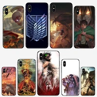 attack on titan japan anime phone case for iphone 11 12 mini pro xs max 8 7 6 6s plus x 5s se 2020 xr