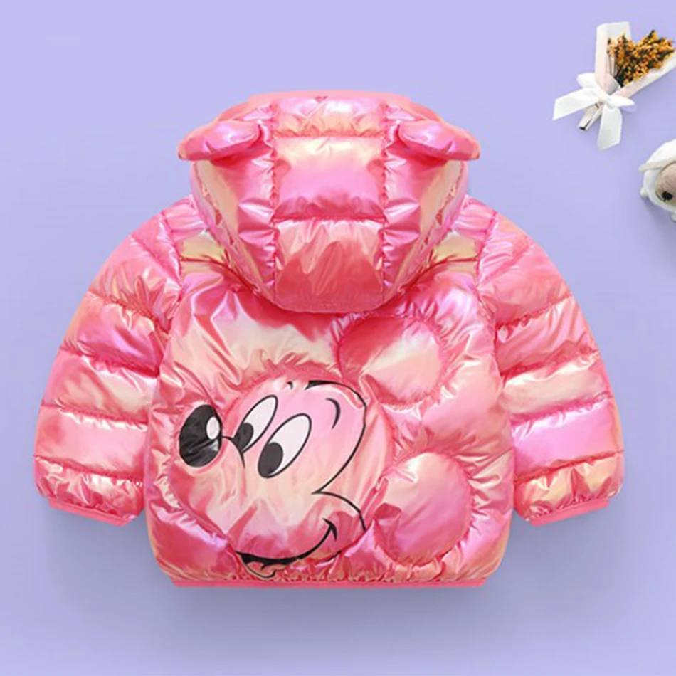 Детская куртка на белом утином пуху легкий пуховик для мальчиков и девочек яркое