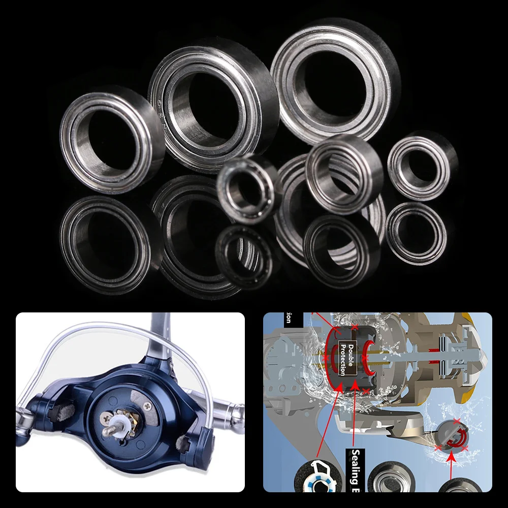 1 шт. прочный рыбалки подшипники Нержавеющая сталь катушка Аксессуар 6 Размеры