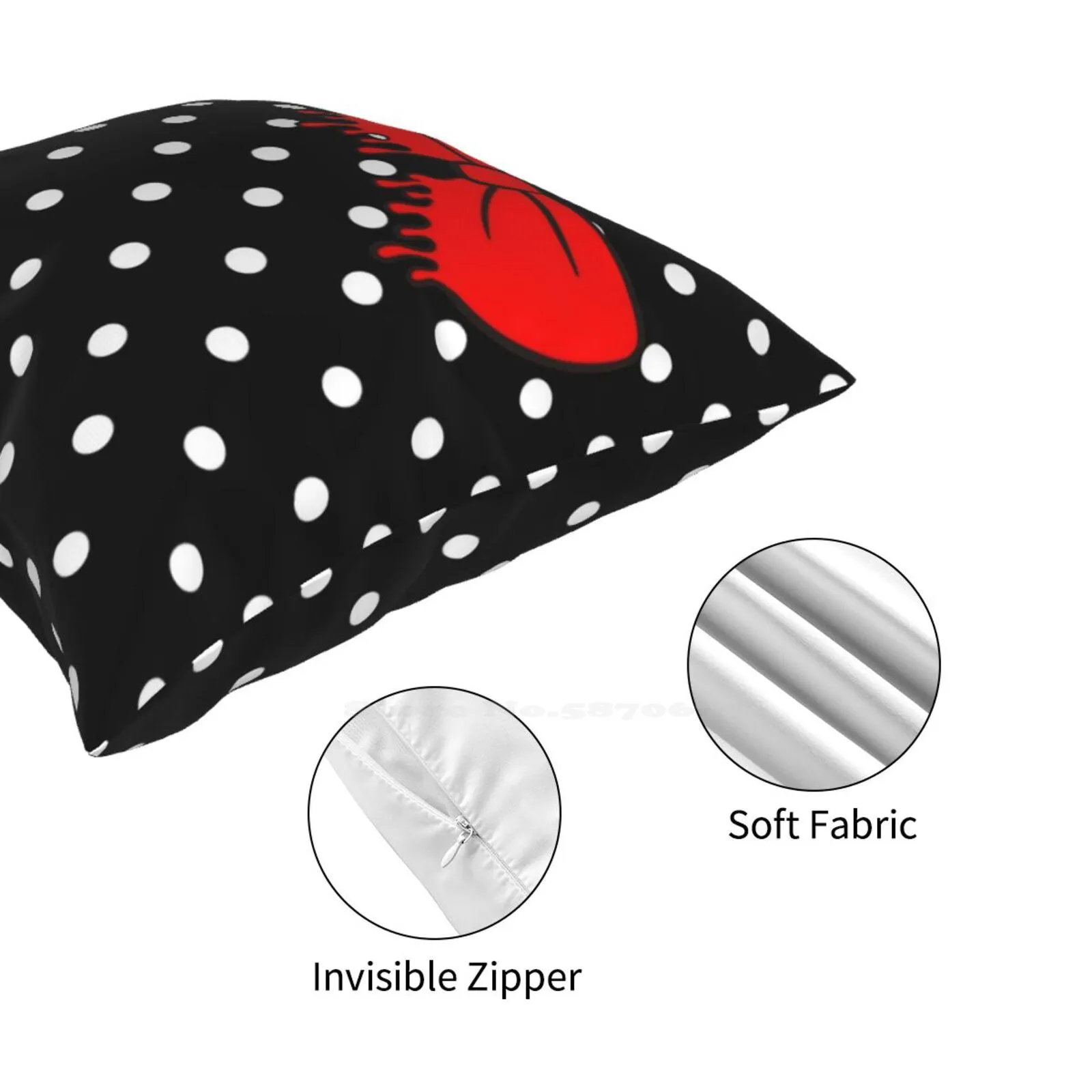 Наволочка для подушки в готическом стиле ретро |