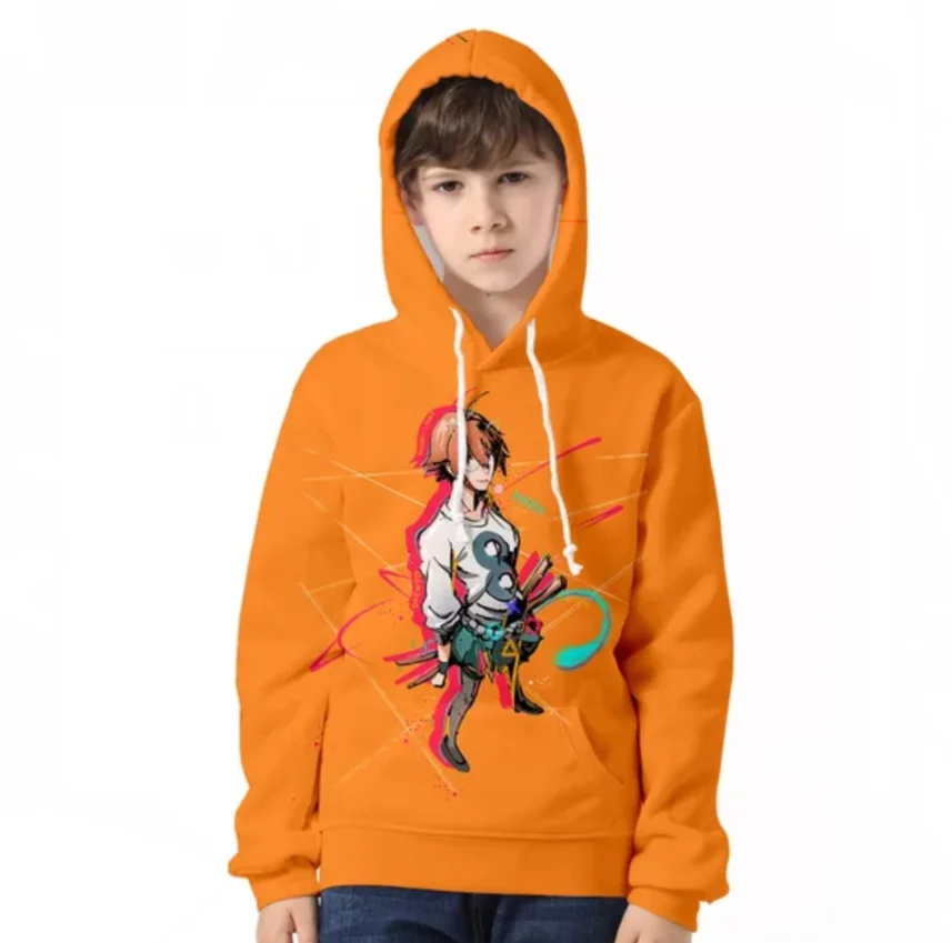 Детские толстовки новые 3D с капюшоном Бог старшей школы детские Повседневные