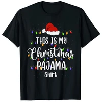 this is my christmas pajama shirt xmas lights funny holiday t shirt tee shirts for women