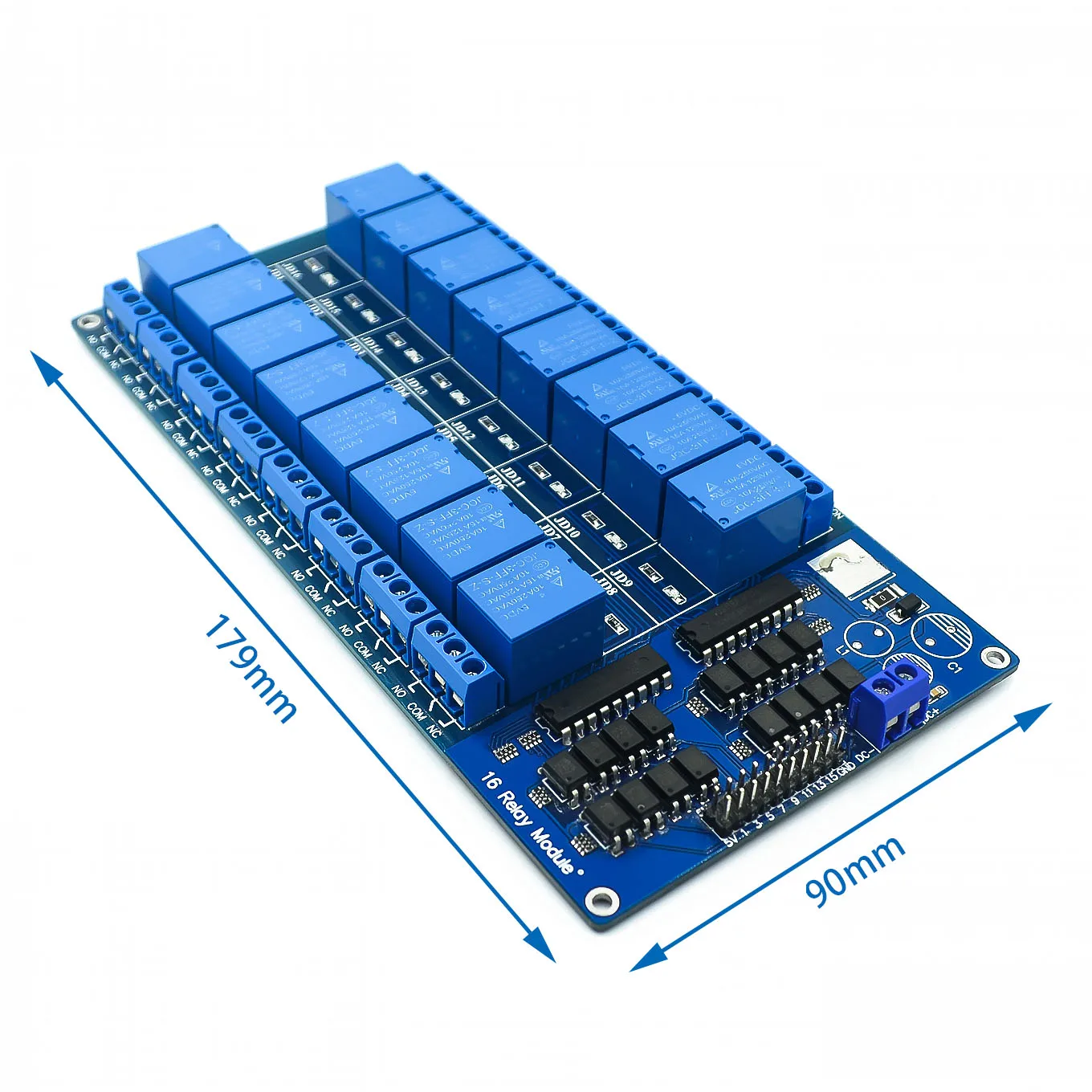 1PCS 5V 12V 16 Channel Relay Module for arduino ARM PIC AVR DSP Electronic Plate Belt optocoupler isolation | Электронные