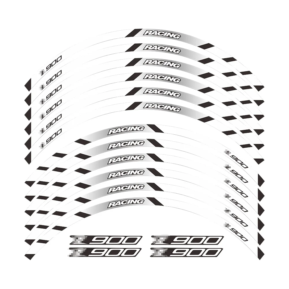 Наклейка на передние и задние колеса мотоцикла внешний обод Светоотражающая