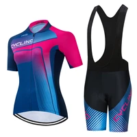 short sleeve cycling jerseys bib shorts set anti sweat bicycle bib suit breathable mountain bicycle clothes