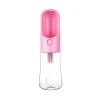pink 1 Портативная бутылка для воды для собак, для маленьких и больших собак, продукт для домашних животных, дорожная миска для щенков, уличная миска для щенка - Цвет: pink 1