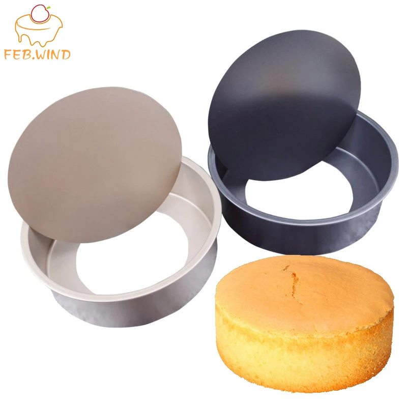 Форма для выпечки торта со съемным дном из углеродистой стали 6/8 дюйма круглая
