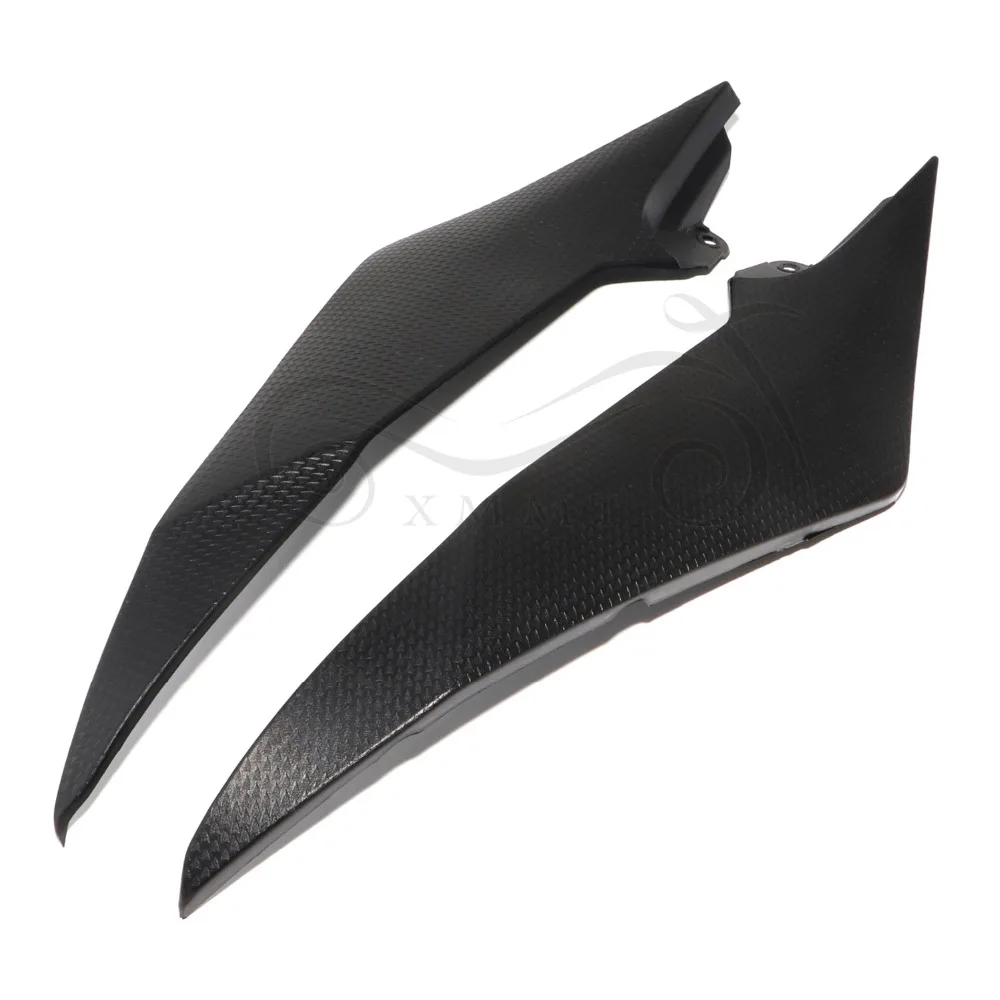 Пара МОТОЦИКЛ ABS черный Бензобак боковой отделкой сетчатой вставкой крышка