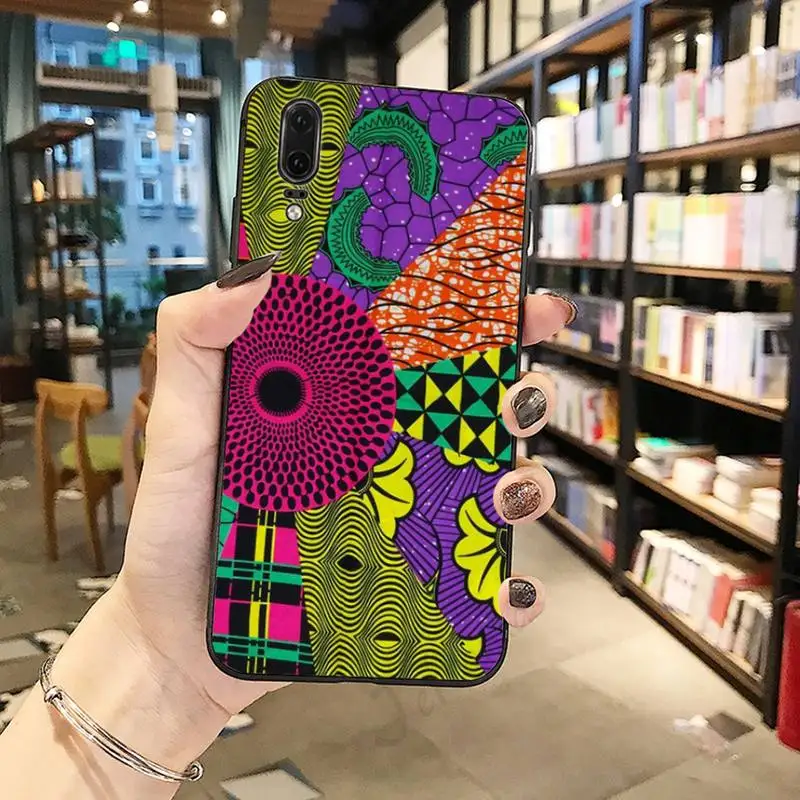 

African fabric retro art pattern luxury brand cover Phone Case For Huawei honor Mate P 10 20 30 40 Pro 10i 9 10 20 8 x Lite