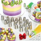 27 шт.компл. набор тортов из нержавеющей стали, кондитерский мешок для глазировки, насадки для кухни, сделай сам, инструменты для украшения крема торта, выпечки